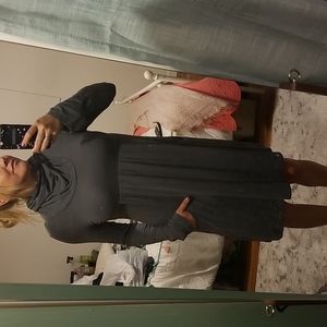 Super comfy cowl neck stretch modal dress